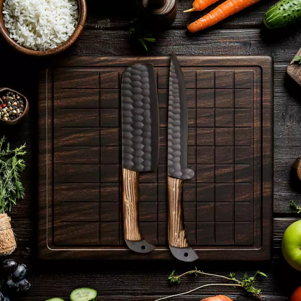 5 PCS Damascus Chef Knife Set - Image 2