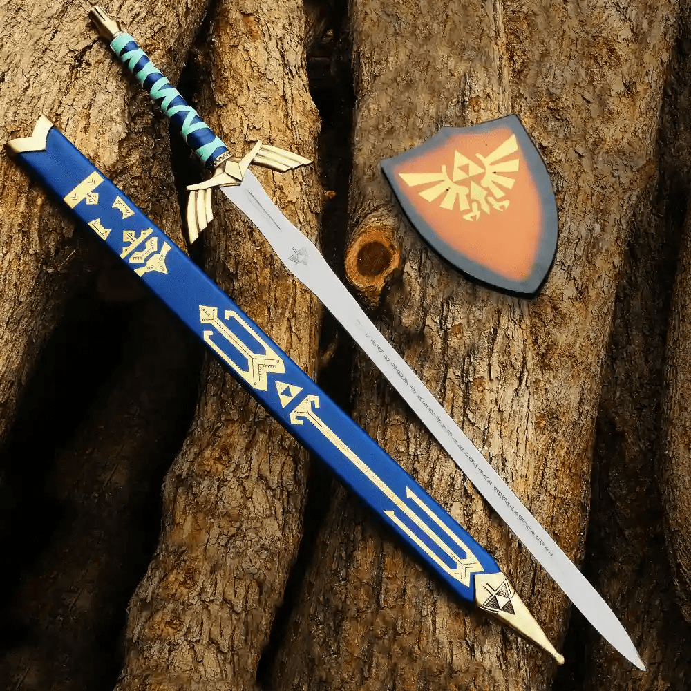 Golden Zelda Master Sword – Fantasy Display Replica with Scabbard - Image 2