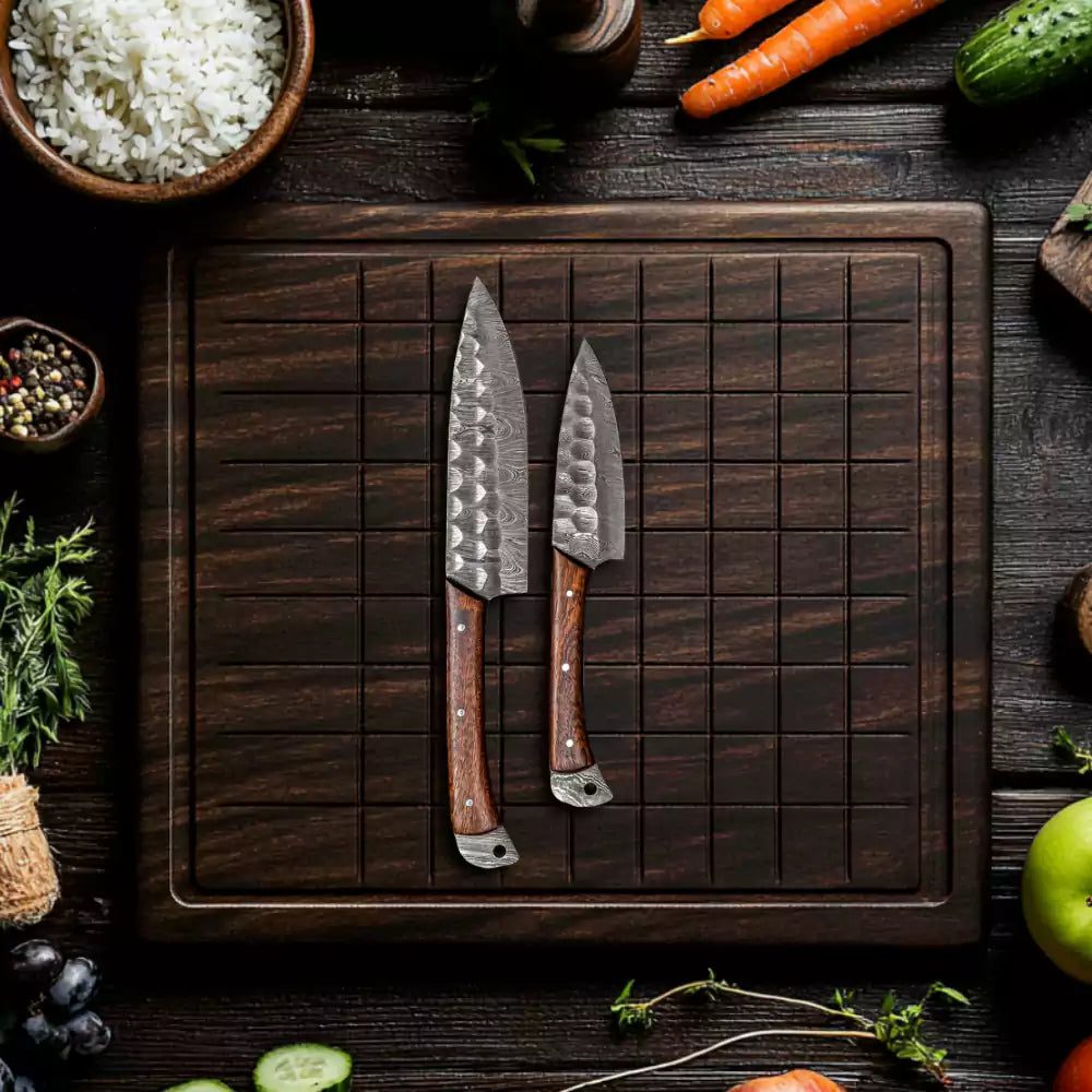 Brown Handle Style 5 PCS Kitchen knife Set - Image 3