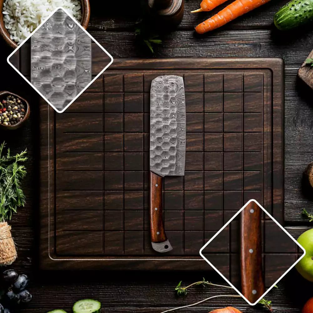 Brown Handle Style 5 PCS Kitchen knife Set - Image 4