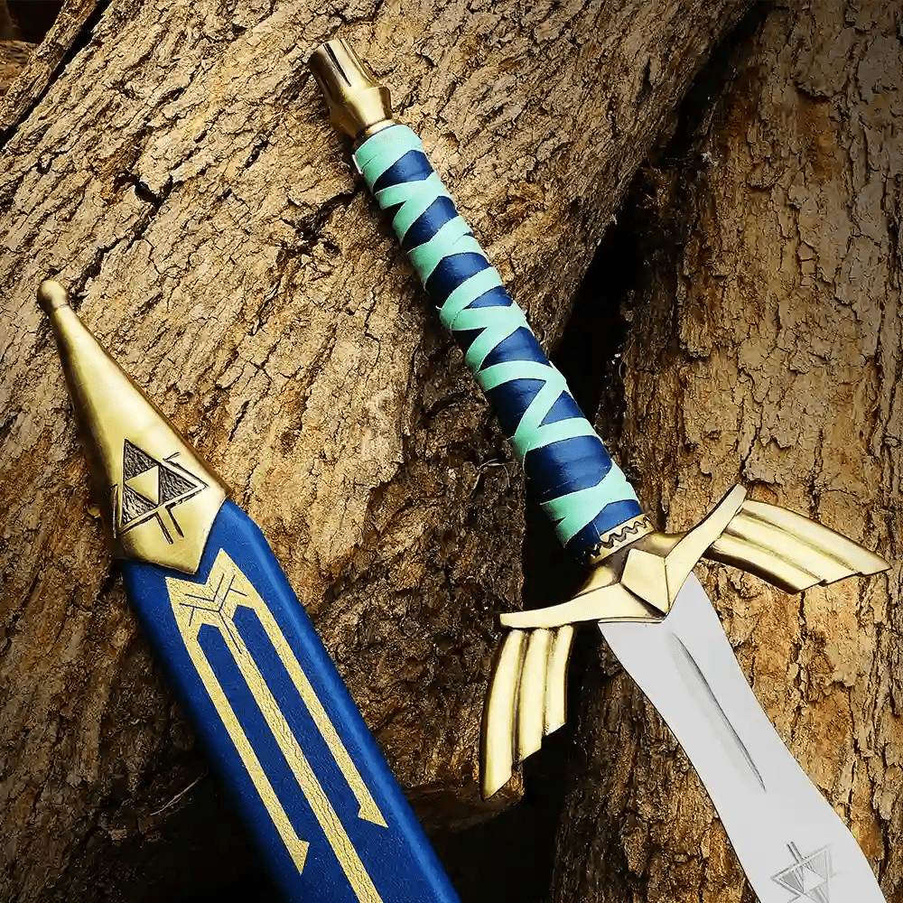 Golden Zelda Master Sword – Fantasy Display Replica with Scabbard - Image 4