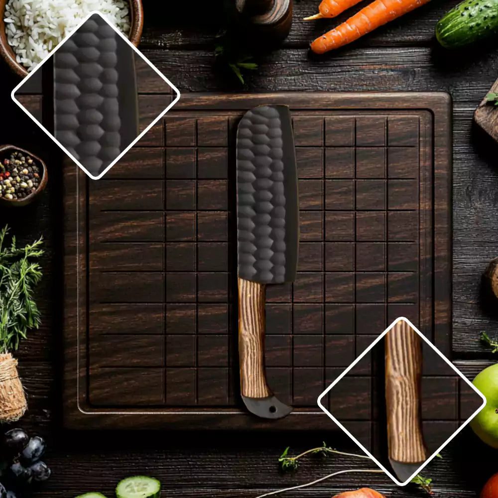 5 PCS Damascus Chef Knife Set - Image 4