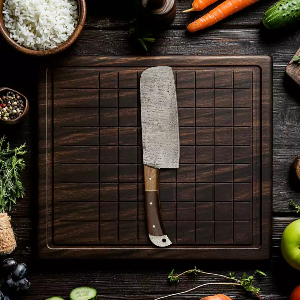 5 PCS Damascus Kitchen Knife Set - Image 4