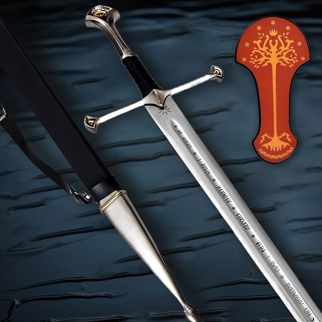 Lord Of The Rings Anduril Narsil Sword with Scabbard - Image 6