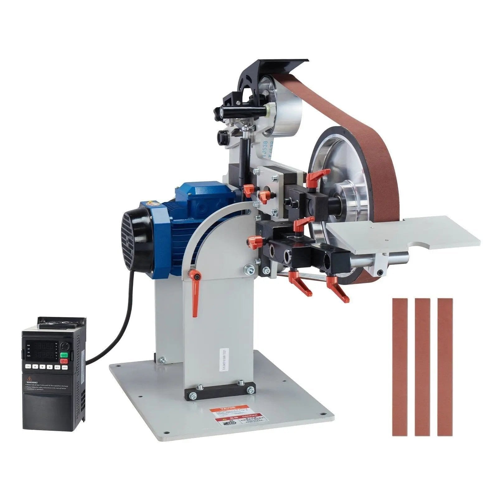 72″ Belt Grinder Sander, VFD, 3 Versatile Grinding Moulds, DOBA-BGS72