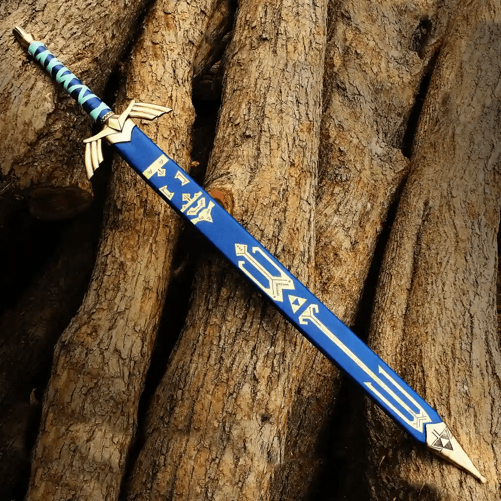 Golden Zelda Master Sword – Fantasy Display Replica with Scabbard - Image 7