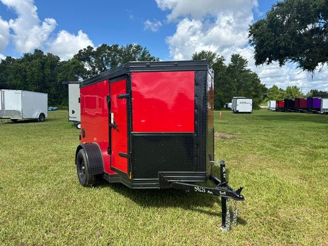 2025 5x8SA Enclosed Cargo Trailer – 60” Interior Height, Heavy-Duty Single Axle Utility Trailer (9626)