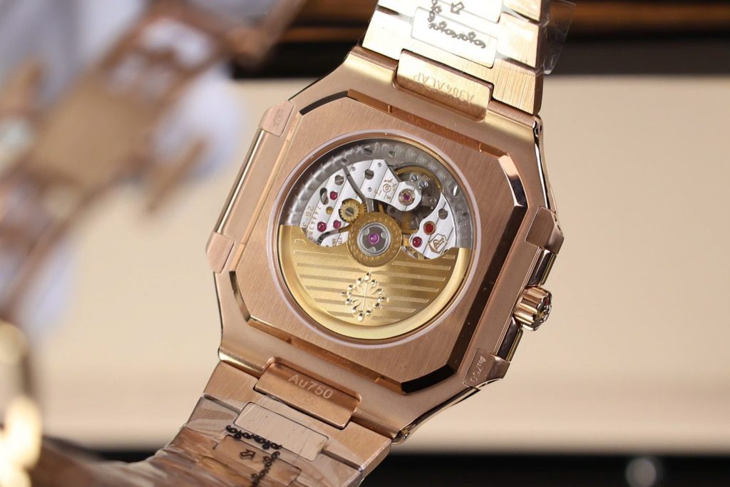 Δα»ng Hα» Patek Philippe Cubitus 5821 Rep 11 MαΊ‘ VΓ ng Hα»ng MαΊ·t Chocolate (4)