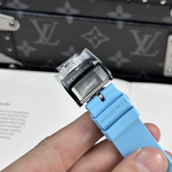 Δα»ng Hα» Richard Mille ChαΊΏ TΓ‘c RM35-02 Vα» Full Carbon MΓ u Xanh DΖ°Ζ‘ng BBR 44mm (2)