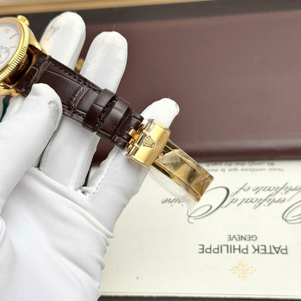 Δα»ng Hα» Rolex Perpetual 1908 Clone 11 MαΊ‘ VΓ ng MαΊ·t TrαΊ―ng 39mm (2)