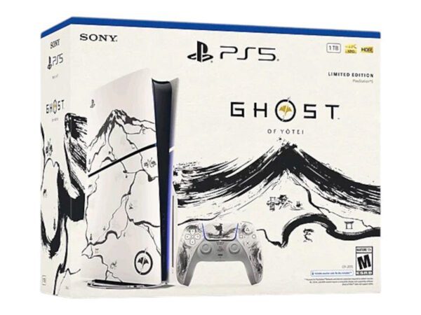 Sony PlayStation 5 PS5 Slim Ultra HD Ghost of Yotei Black Limited Edition Bundle (EU Plug)