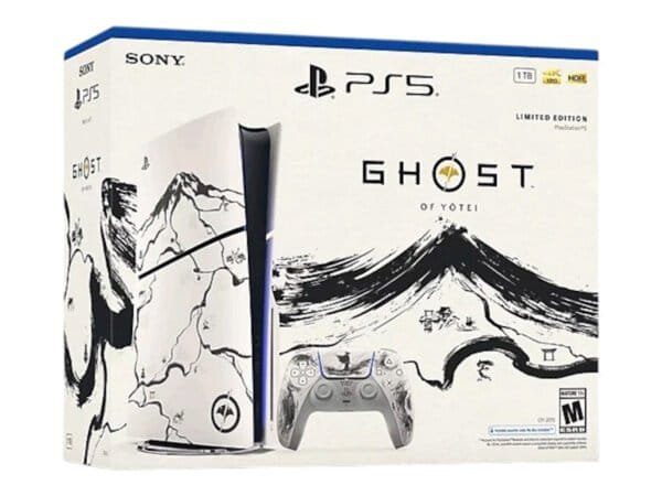 Sony PlayStation 5 PS5 Slim Ultra HD Ghost of Yotei Black Limited Edition Bundle (UK Plug)