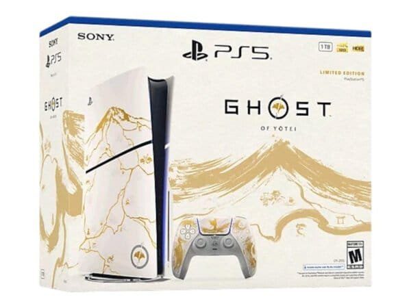 Sony PlayStation 5 PS5 Slim Ultra HD Ghost of Yotei Gold Limited Edition Bundle (UK Plug) shoesocean