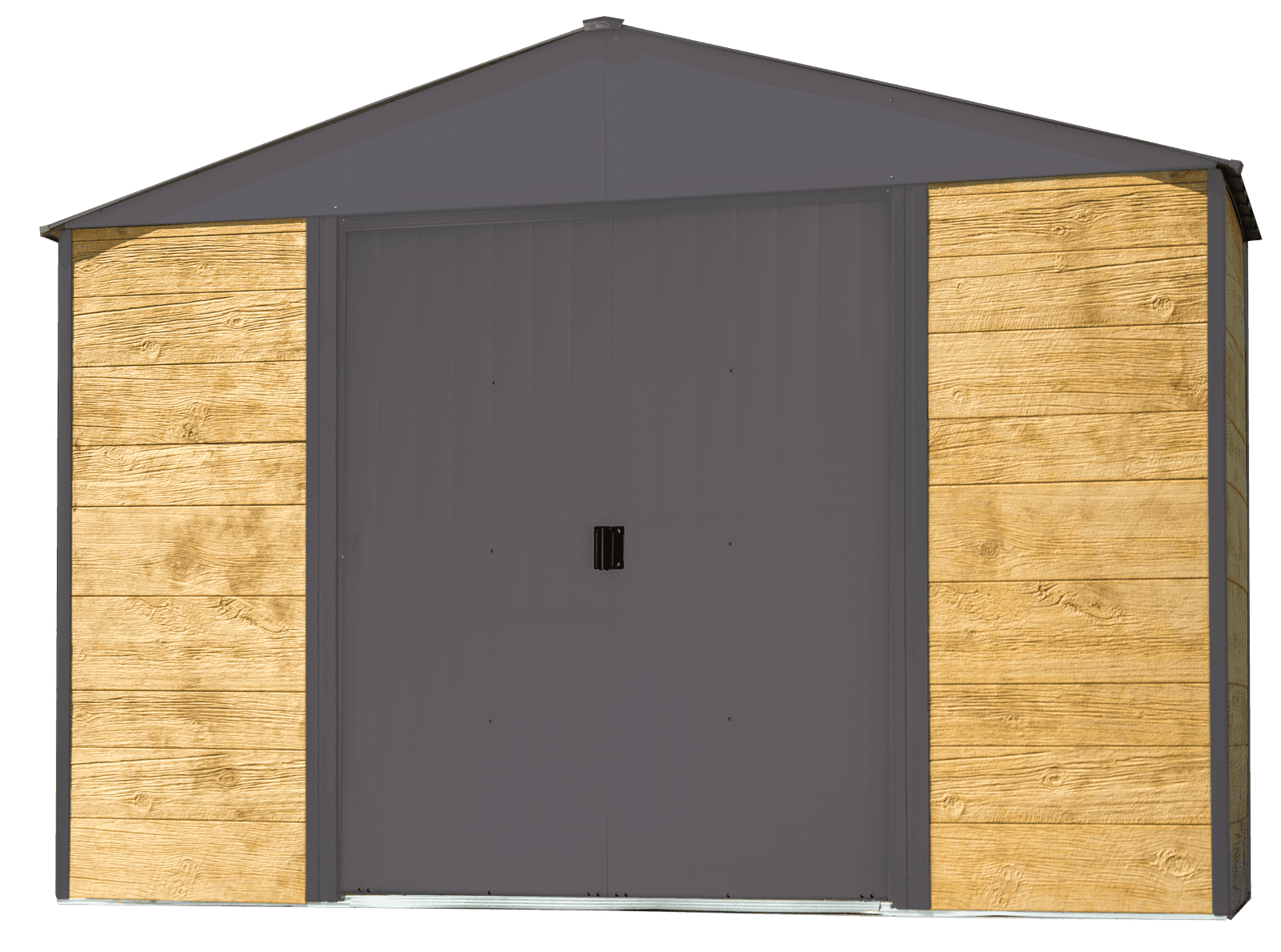 Ironwood Steel Hybrid Shed Kit 10 X 2 Ft. Galvanized Anthracite