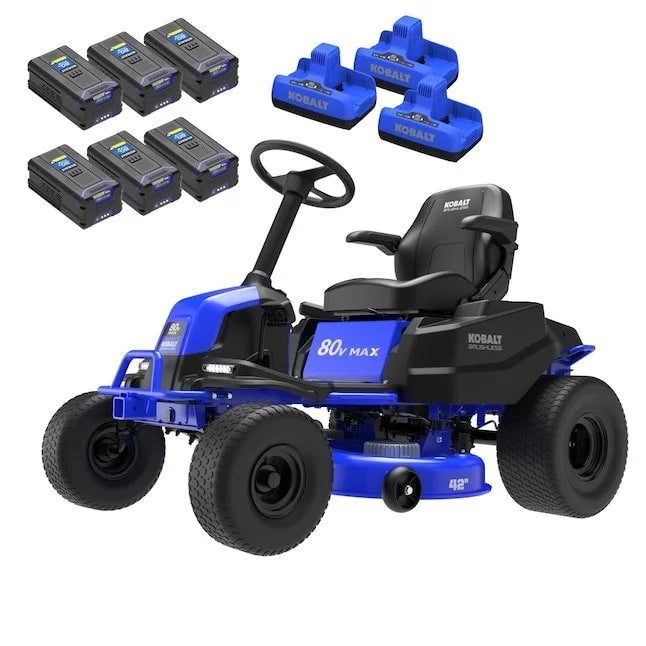 Kobalt KT 5680-06 Battery Powered Electric Lawn Tractor Riding Mower Long Runtime