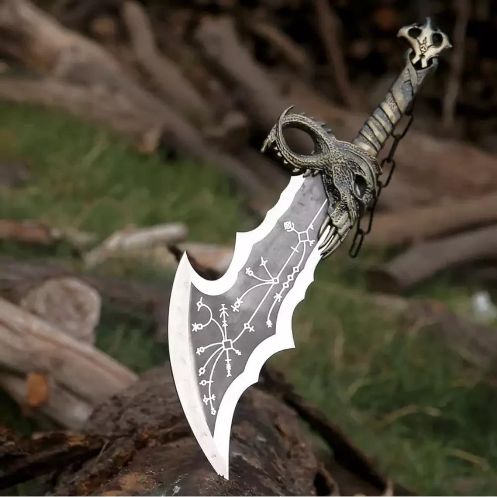 Blades of Chaos Replica – Twin Kratos Blades (Fantasy Display Set) Replica - Image 5