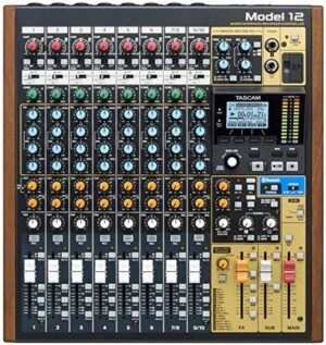 Tascam Model 12 All-in-One 12-track Digital Multitrack Mixing and Recording Studio, Mixer, USB Audio Interface and DAW Controller