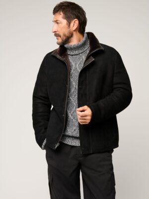 Miles Hooded Sheepskin Coat