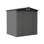 Arrow 6 ft. x 5 ft. EZEE Steel Low Gable Shed, Charcoal
