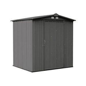 Arrow 6 ft. x 5 ft. EZEE Steel Low Gable Shed, Charcoal