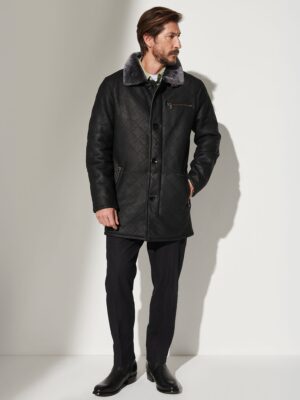 Hayes Quilted Sheepskin Coat