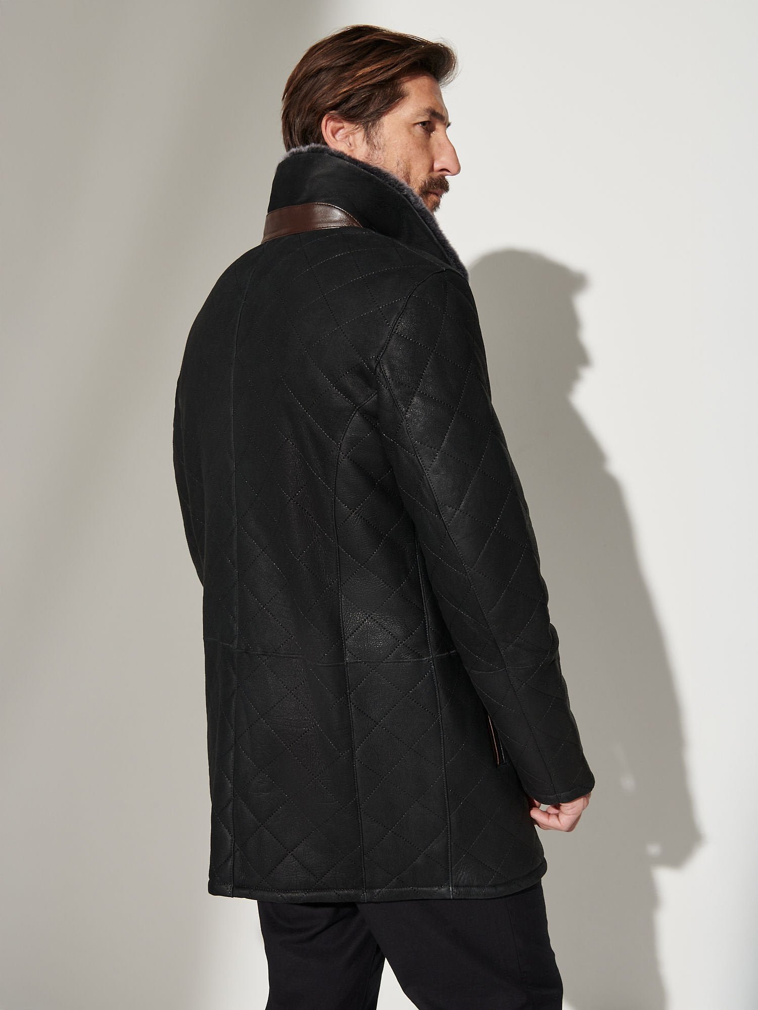 Hayes Quilted Sheepskin Coat - Image 2