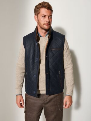 Hayes Quilted Sheepskin Vest