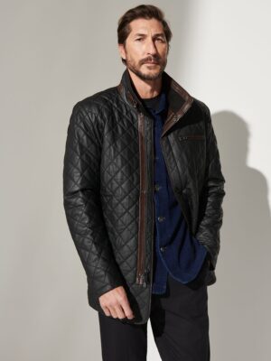 Christian Quilted Leather Coat