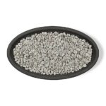 Real Flame 48.25 in. x 28.25 in. Riverside Oval Propane Gas Fire Bowl, Shale