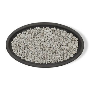 Real Flame 48.25 in. x 28.25 in. Riverside Oval Propane Gas Fire Bowl, Shale