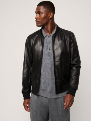 Rocco Leather Baseball Jacket