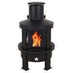 Even Embers Pellet Chiminea, 100 sq. ft., 70,000 BTU