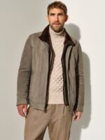 Bruno Buffed Leather Coat