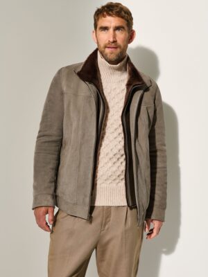 Bruno Buffed Leather Coat