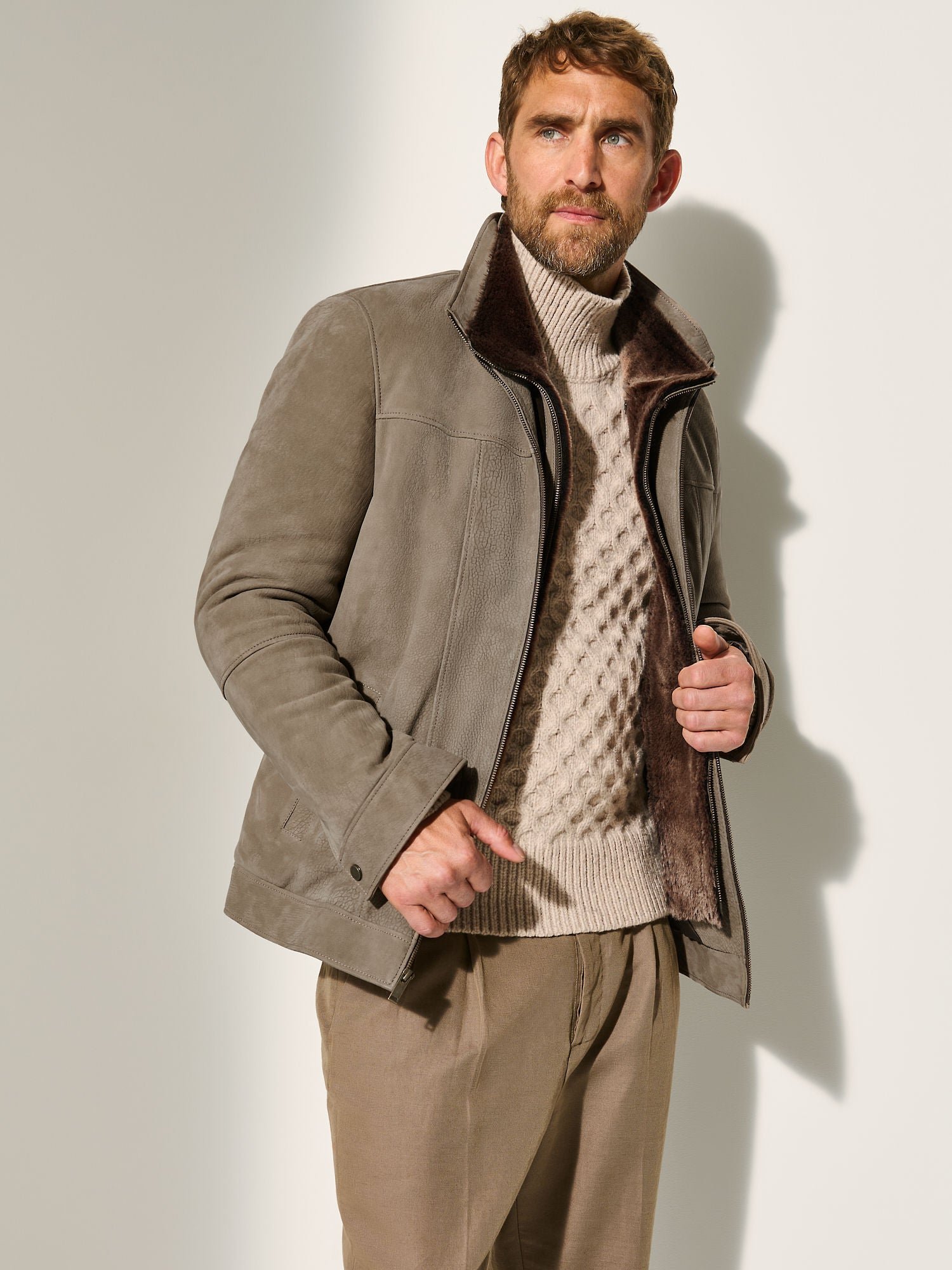 Bruno Buffed Leather Coat - Image 8