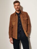 Noah Suede Leather Shirt Jacket