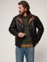 Romano Black Leather Jacket