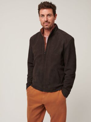 Zachary Distressed Leather Jacket