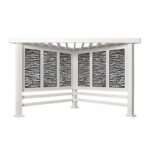 Richmond Modern Metal Steel Pergola with Canopy