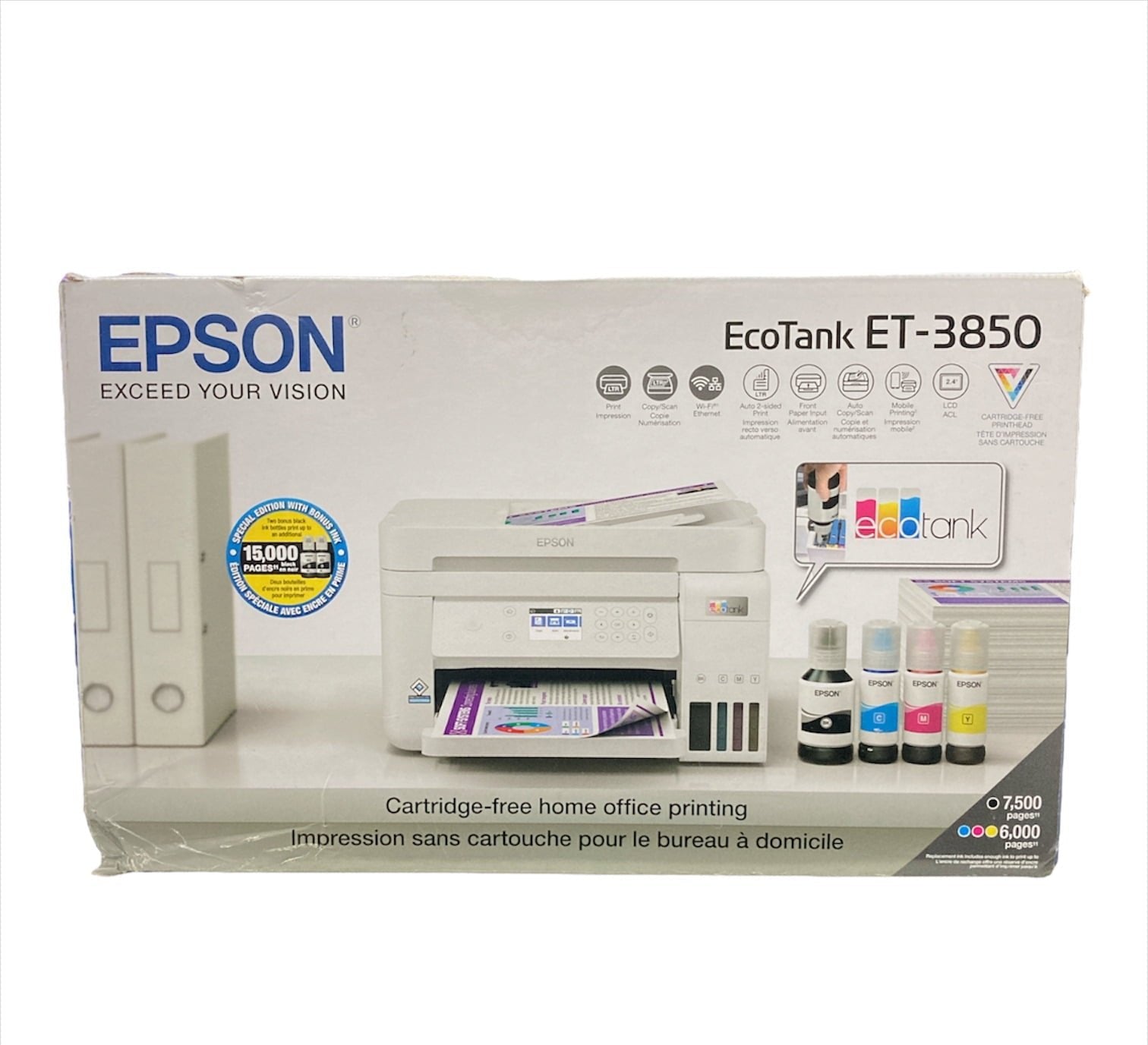 Epson EcoTank-3850 Special Edition All-in-One Printer with Bonus Black Ink - Image 6
