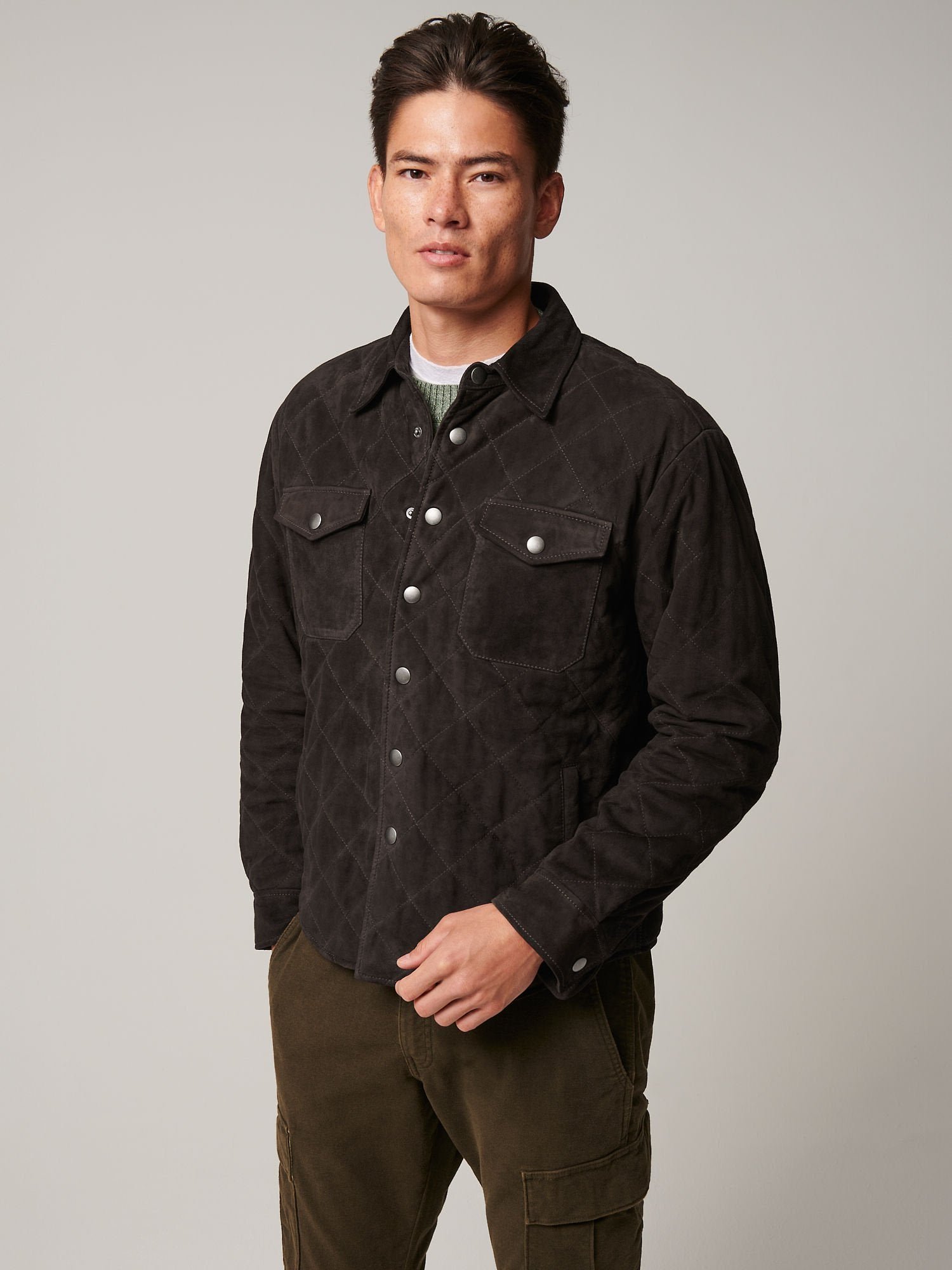 Hawkeye Suede Leather Shirt Jacket - Image 2