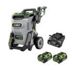 EGO, Pressure Washer Kit w/ Batteries Chargers, Pressure 3200 PSI, Flow 2 GPM, Volts 56 Model# HPW3204-2