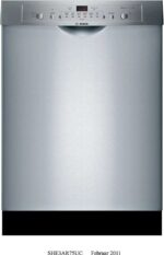 Bosch Ascenta 24″ SHE3AR75UC Built-In Dishwasher – Stainless Steel