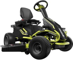 Ryobi 38 inches 100 Ah Battery Electric Rear Engine Riding Lawn Mower Model#: RY48111
