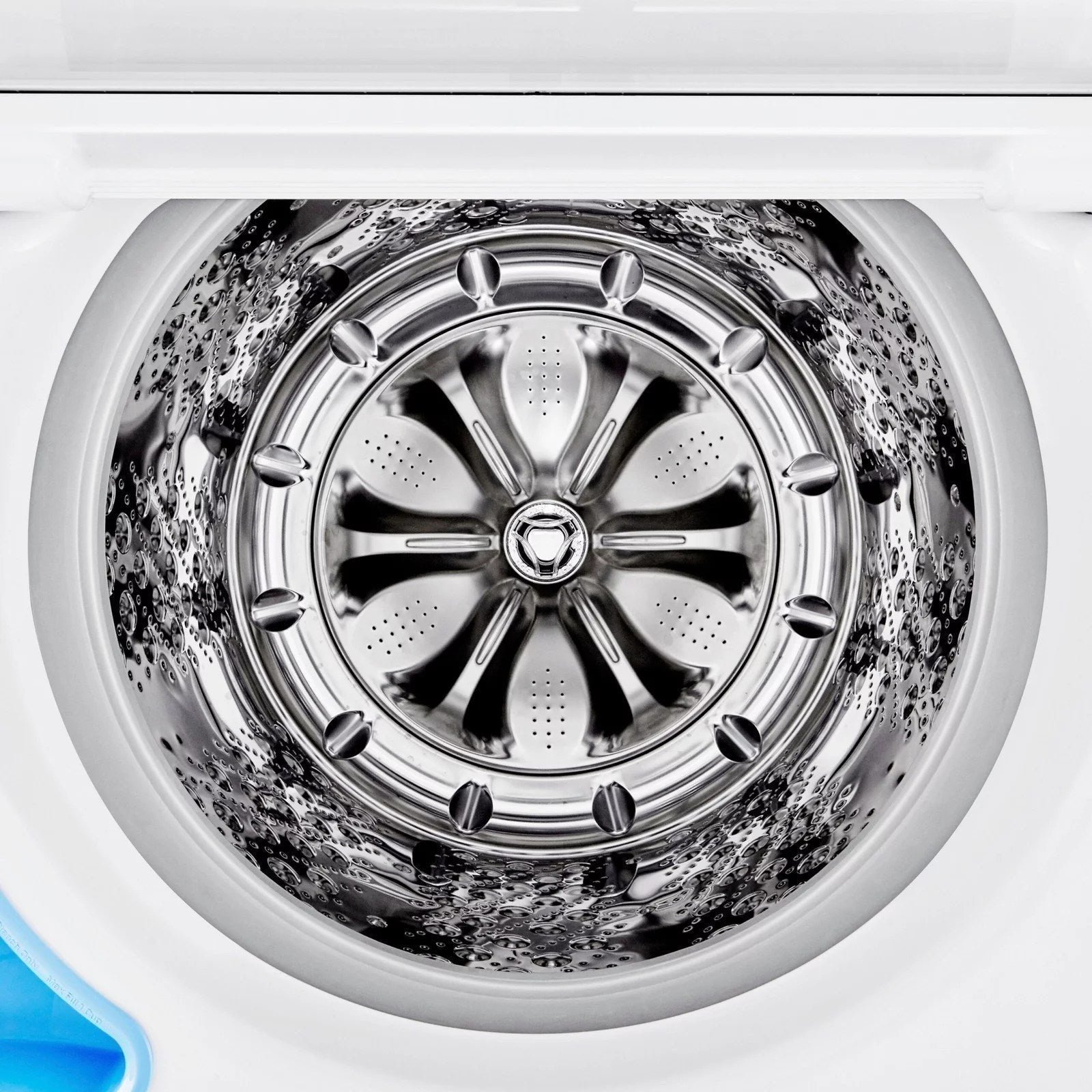 LG – 5.5 Cu. Ft. Smart Top Load Washer with TurboWash3D – White - Image 2