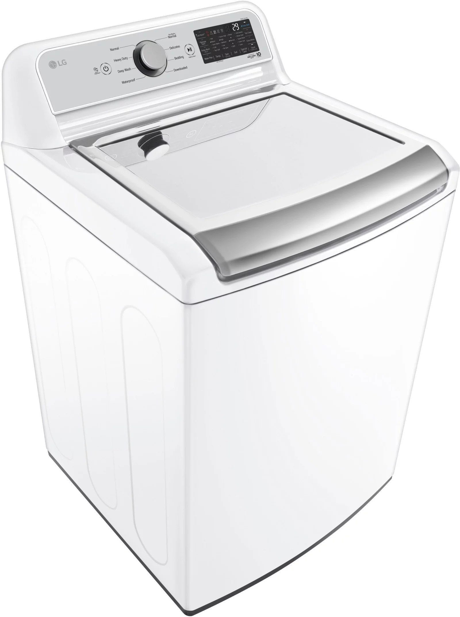 LG – 5.5 Cu. Ft. Smart Top Load Washer with TurboWash3D – White - Image 9
