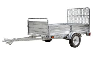 DK2 5-ft x 7-ft Steel Utility Trailer with Ramp Gate ( 1639-lb Capacity ) 2491713