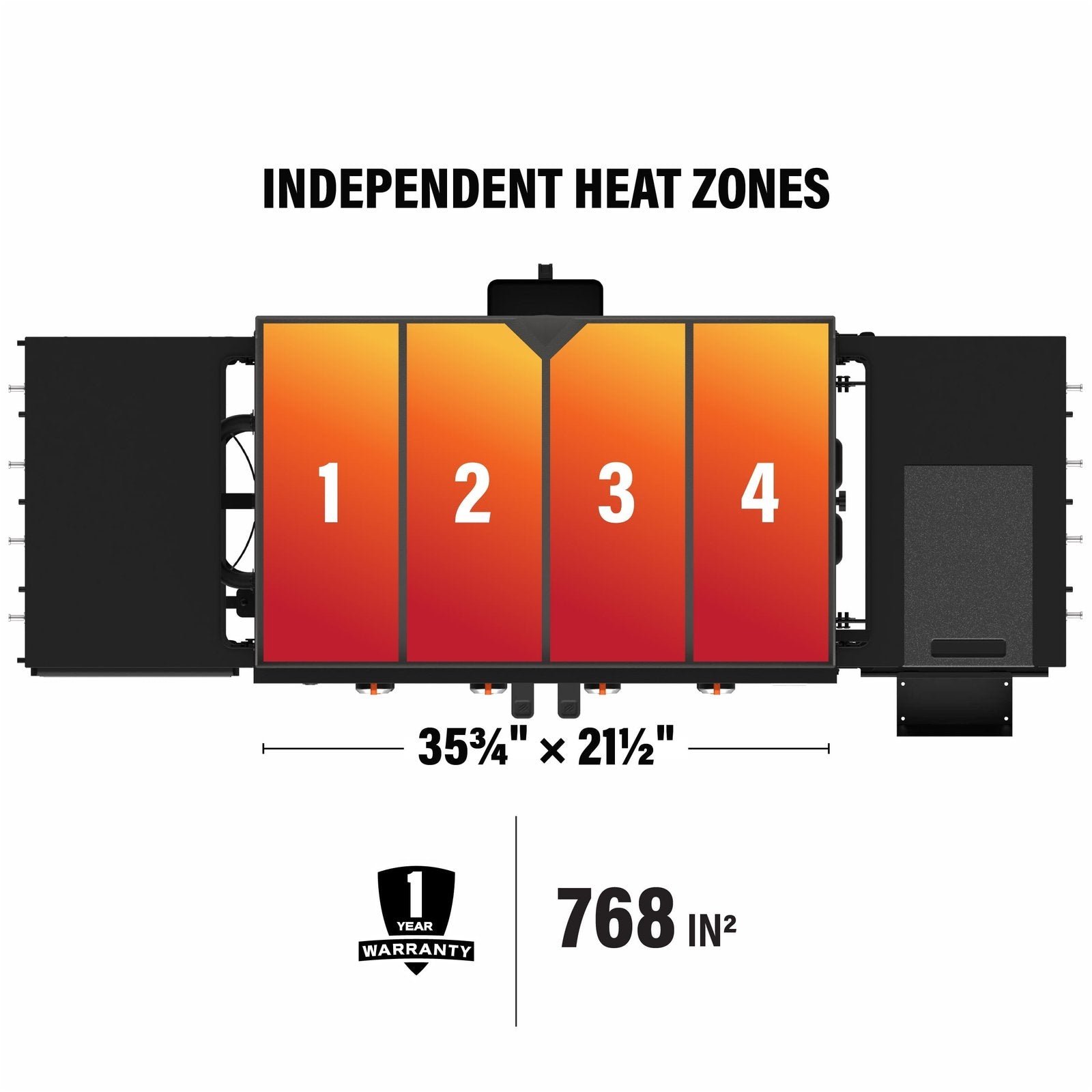 Blackstone Original Outdoor Griddle, 4-Burner 36″ Propane Flat Top Grill with Hood, Black - Image 4