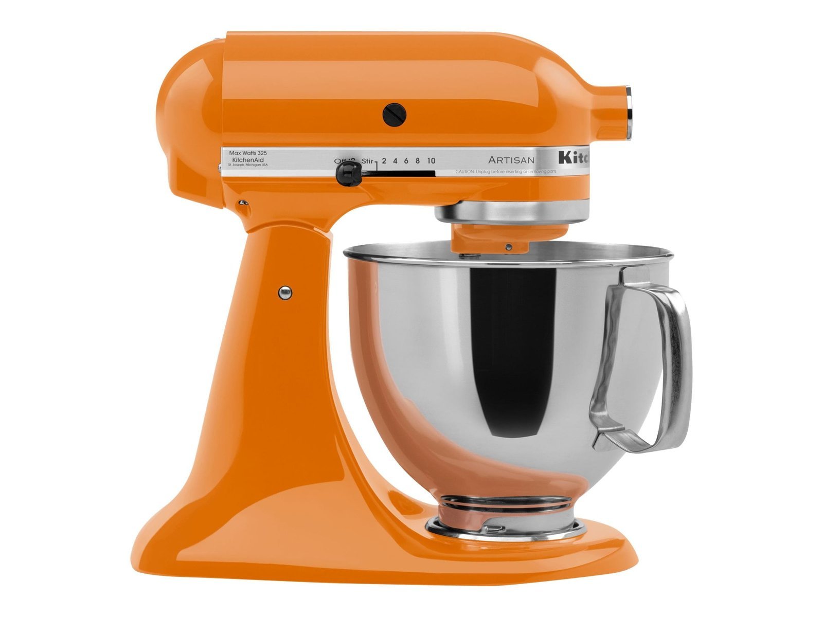 Artisan® Series 5 Quart Tilt-Head Stand Mixer – Tangerine - Image 3