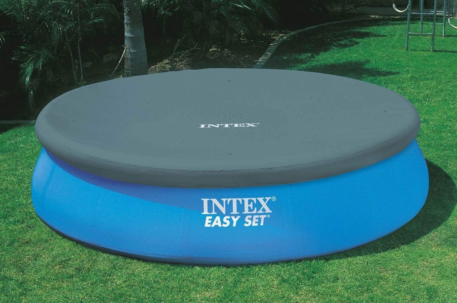 Intex 18′ x 48″ Inflatable Above Ground Swimming Pool with Ladder, Pump - Image 7